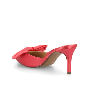 TIARRA STILETTO HEELS IN SATIN - Coral