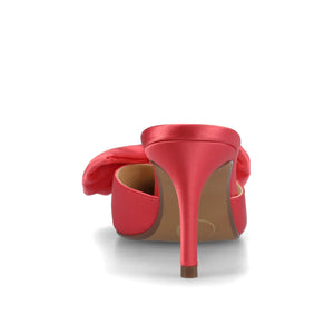 TIARRA STILETTO HEELS IN SATIN - Coral