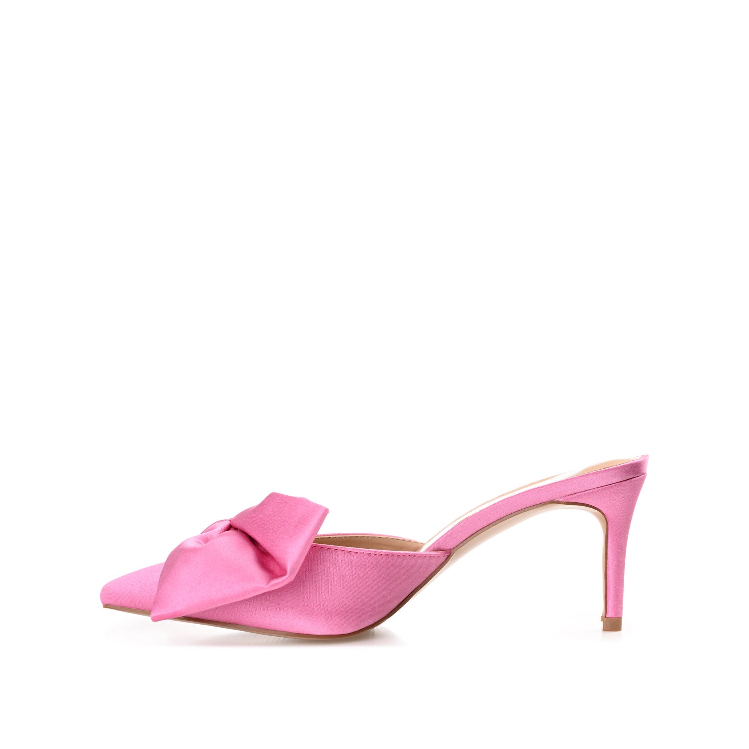 TIARRA STILETTO HEELS IN SATIN - Pink