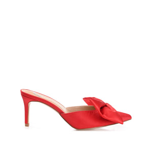 TIARRA STILETTO HEELS IN SATIN - Red