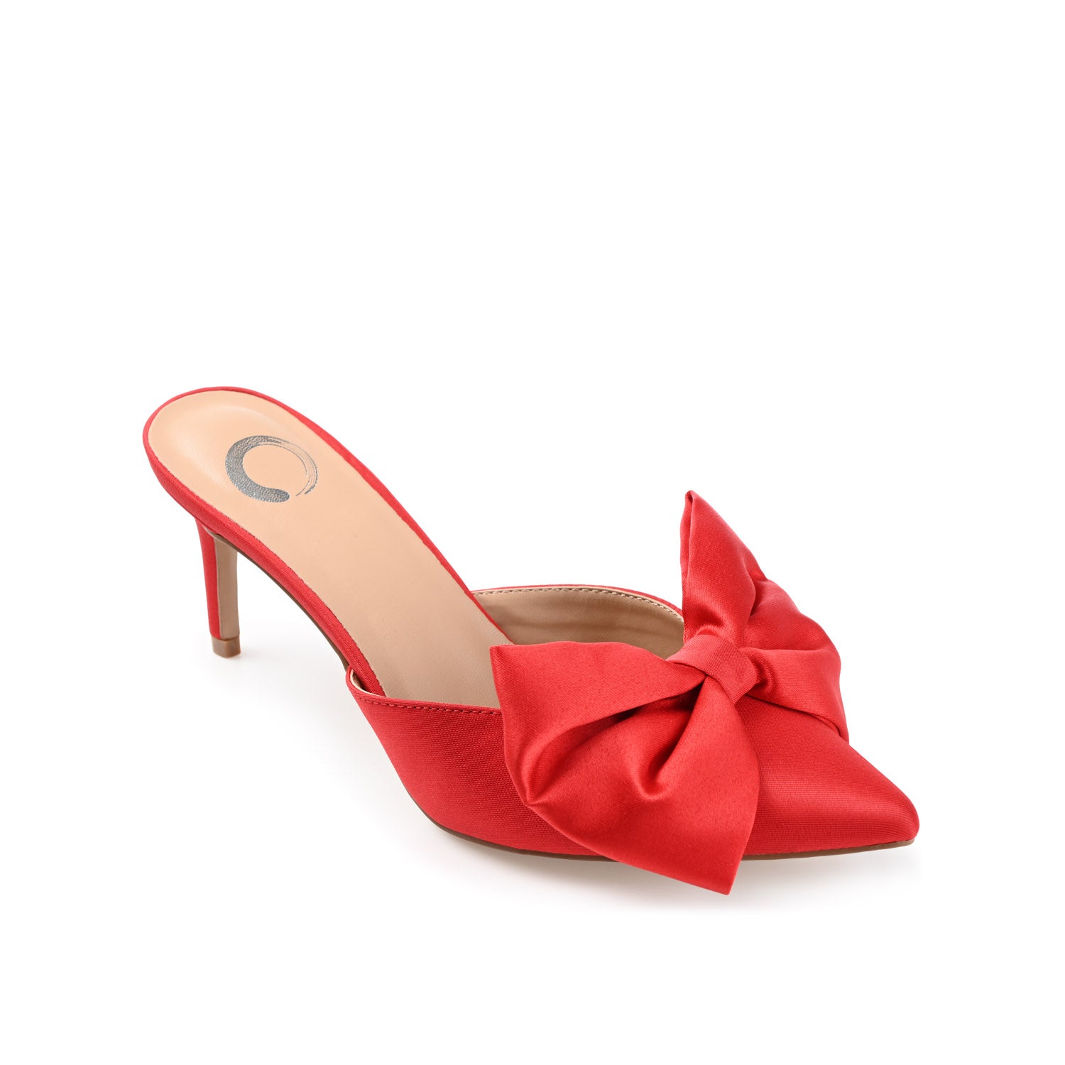 TIARRA STILETTO HEELS IN SATIN - Red