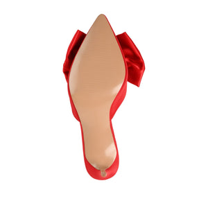 TIARRA STILETTO PUMP HEELS IN WIDE - Red