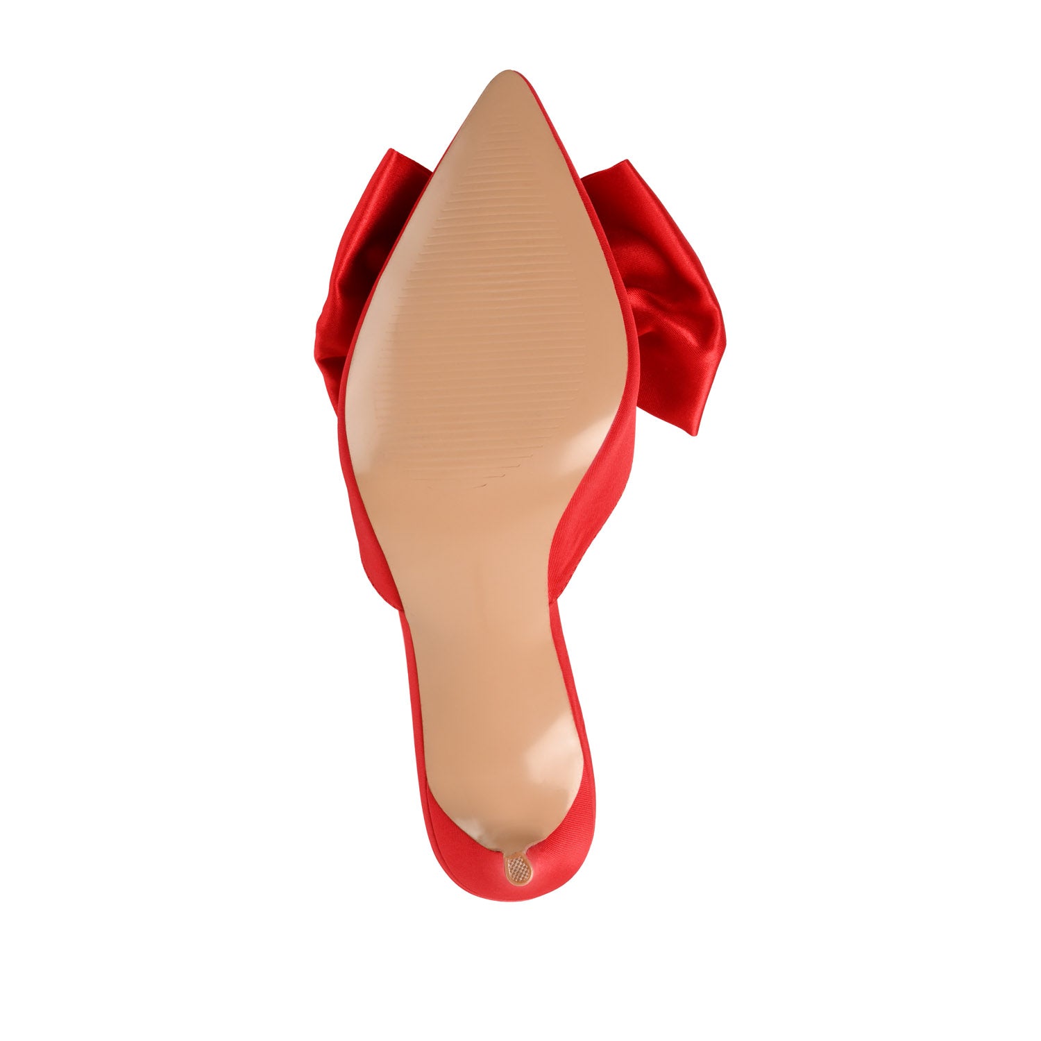 TIARRA STILETTO HEELS IN SATIN - Red