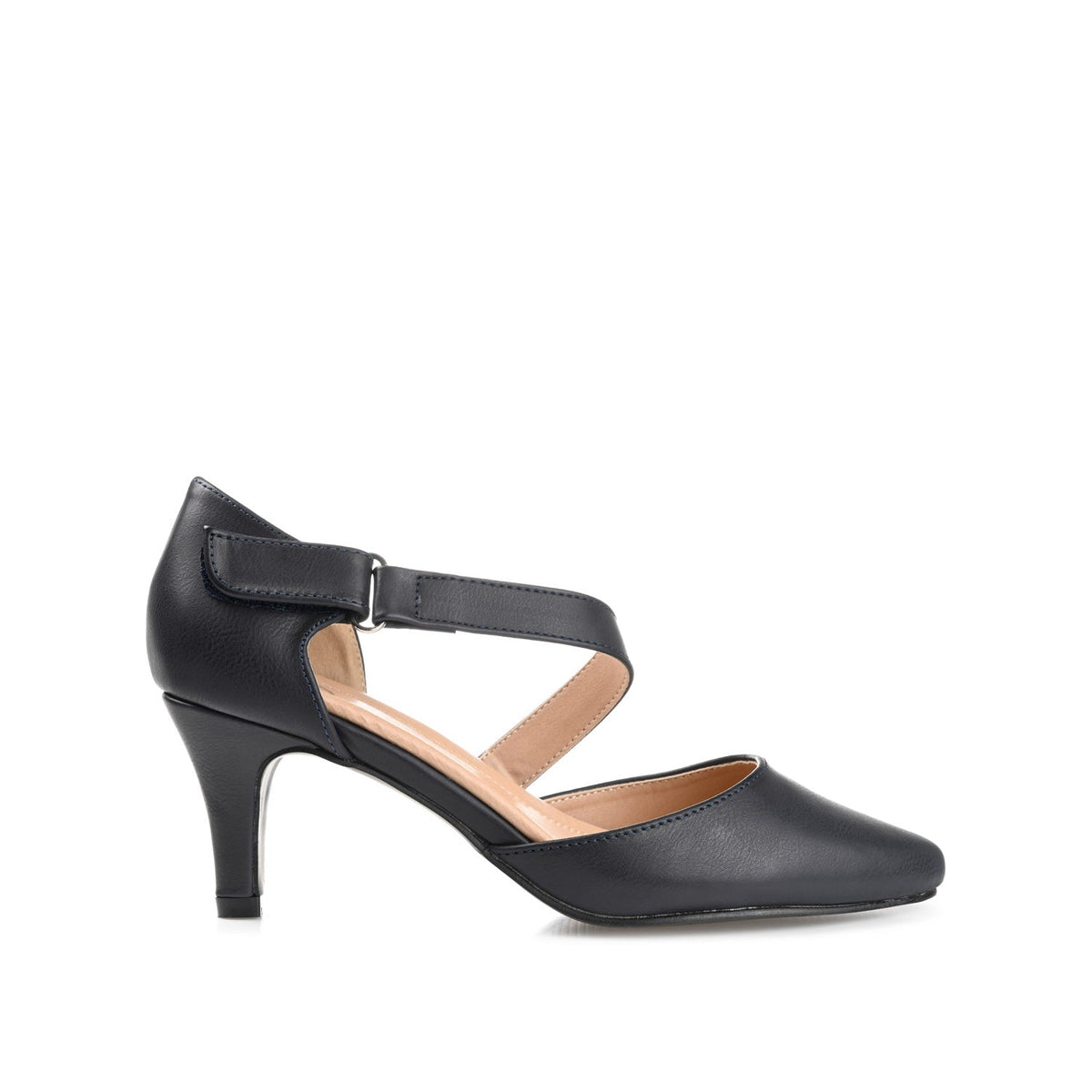 Mettesally Women's Pointed Toe D'Orsay Pumps - 2 Inch Block Heel, Chunky Heel Dress Shoes