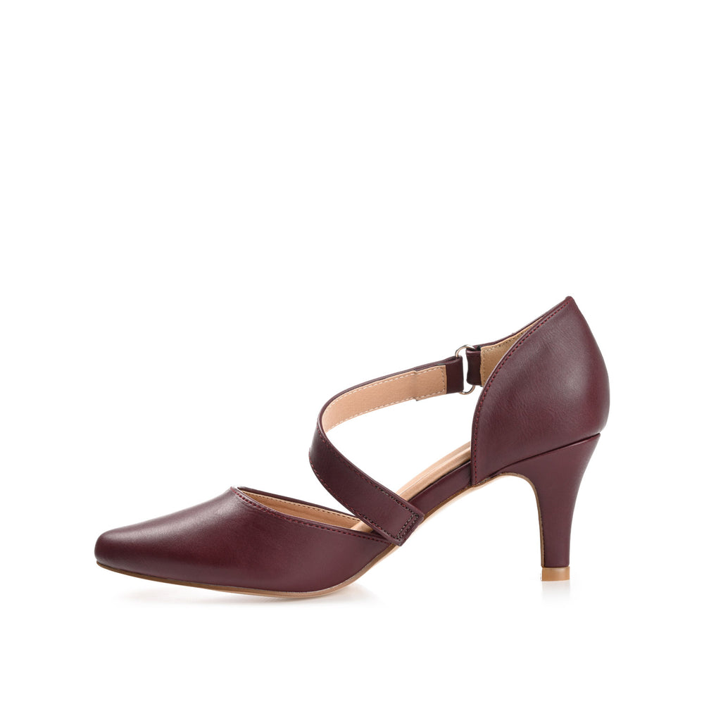 TILLIS D'ORSAY PUMP HEELS IN FAUX LEATHER