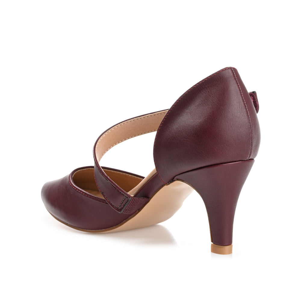 TILLIS D'ORSAY PUMP HEELS IN FAUX LEATHER