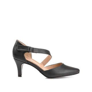 TILLIS D'ORSAY PUMP HEELS IN FAUX LEATHER