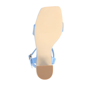 TIVONA STRAPPY BLOCK HEELS IN FAUX LEATHER