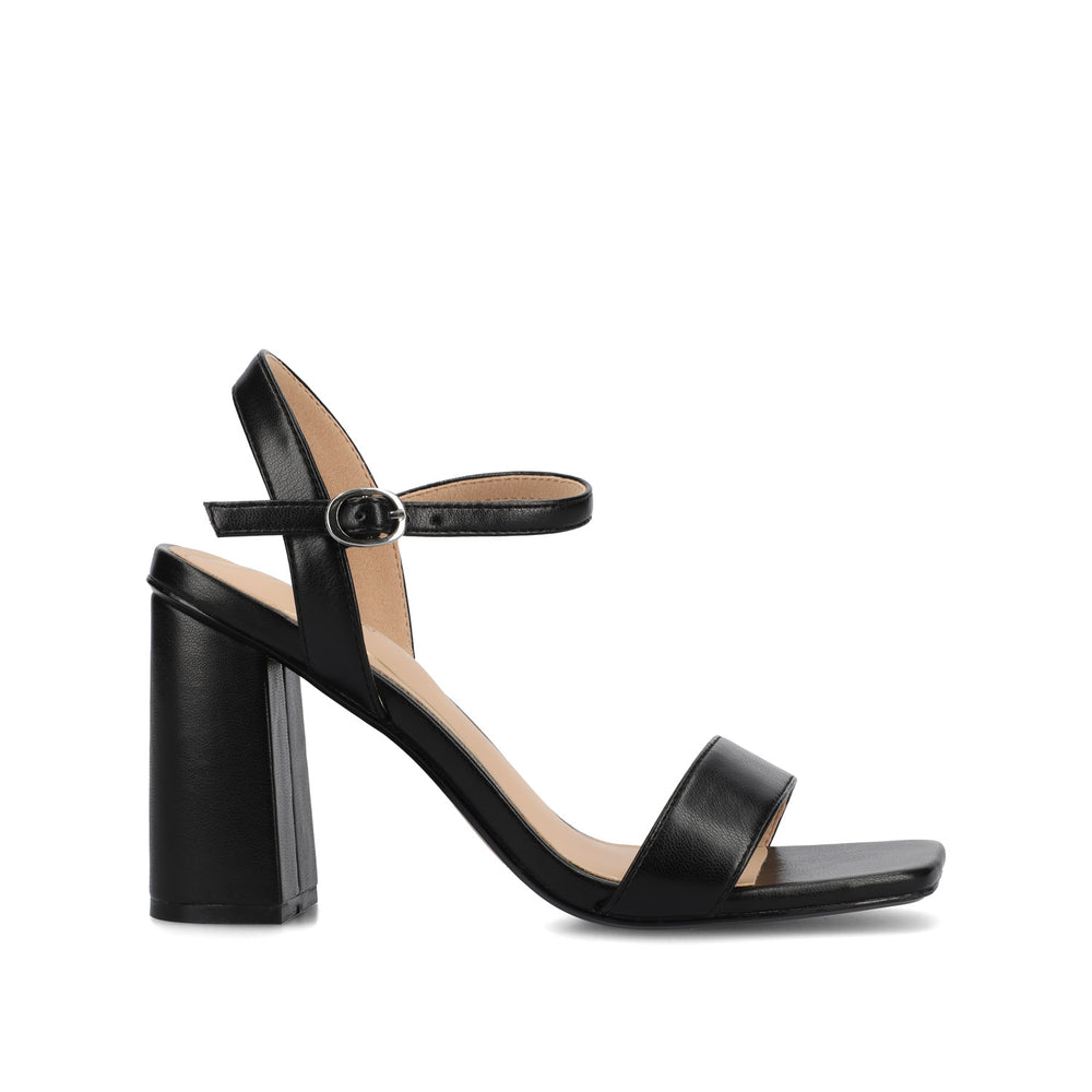 TIVONA STRAPPY BLOCK HEELS IN STATEMENT