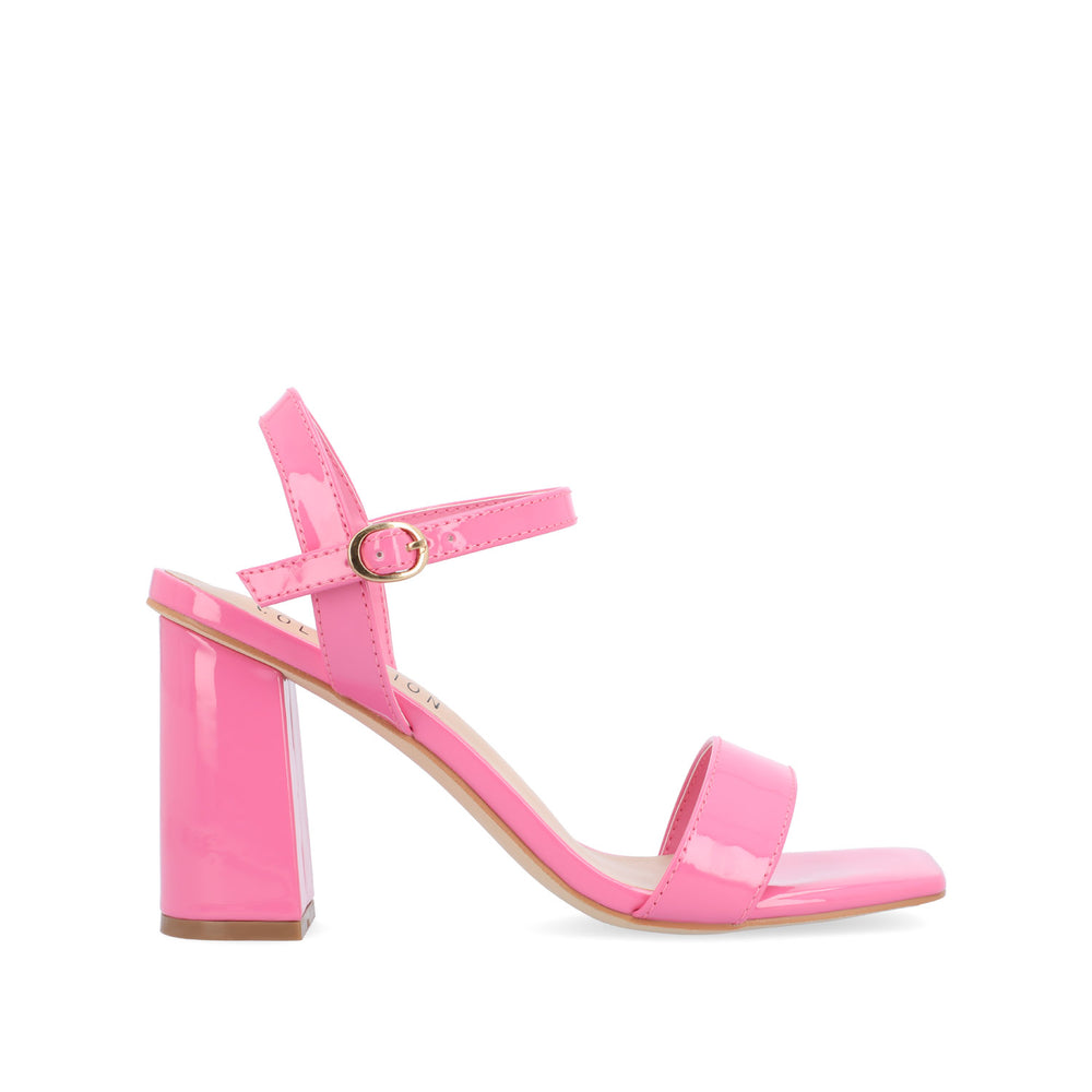 TIVONA STRAPPY BLOCK HEELS IN STATEMENT