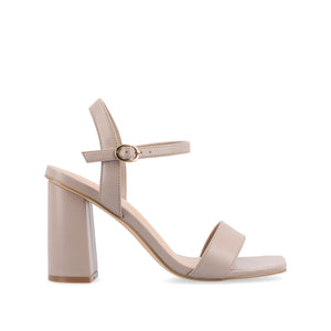 TIVONA STRAPPY BLOCK HEELS IN STATEMENT - Taupe