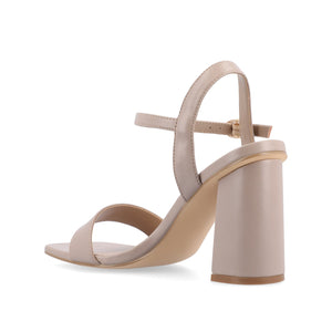 TIVONA STRAPPY BLOCK HEELS IN STATEMENT - Taupe