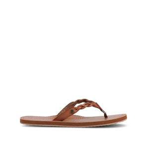TOMI BRAIDED FLIP FLOP SANDAL - Tan