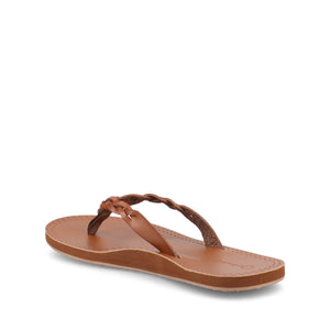 TOMI BRAIDED FLIP FLOP SANDAL - Tan