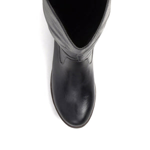 TORI RIDING BOOTS IN WIDE CALF - Black