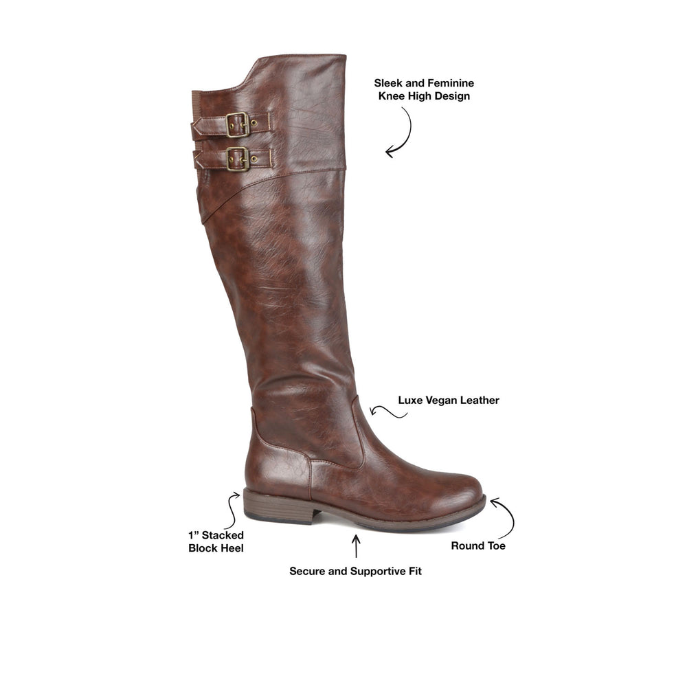 TORI RIDING BOOTS IN FAUX LEATHER