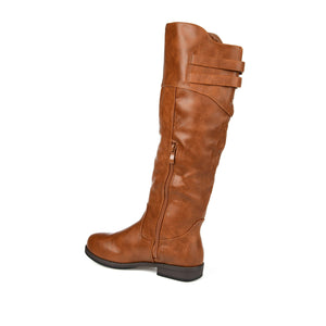 TORI RIDING BOOTS IN VEGAN LEATHER - Chestnut