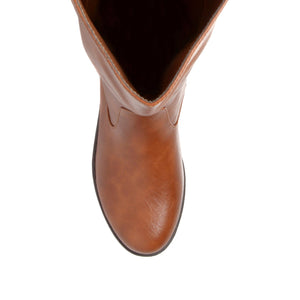 TORI RIDING BOOTS IN WIDE CALF - Chestnut