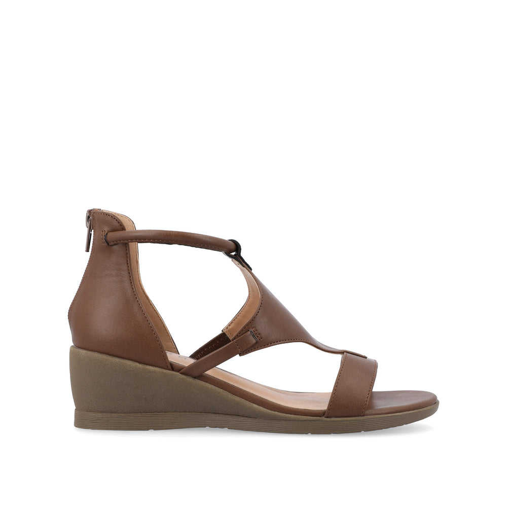 TRAYLE GLADIATOR SANDALS IN FAUX LEATHER