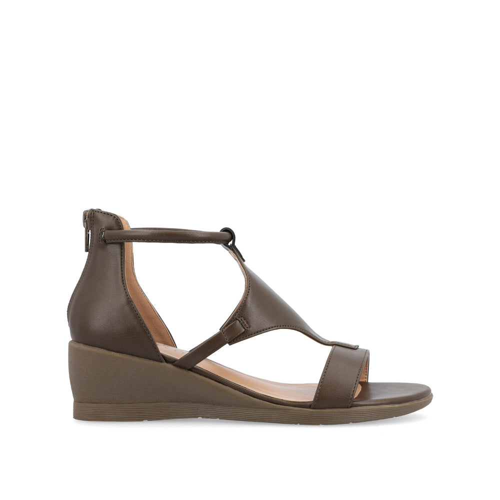 TRAYLE GLADIATOR SANDALS IN FAUX LEATHER