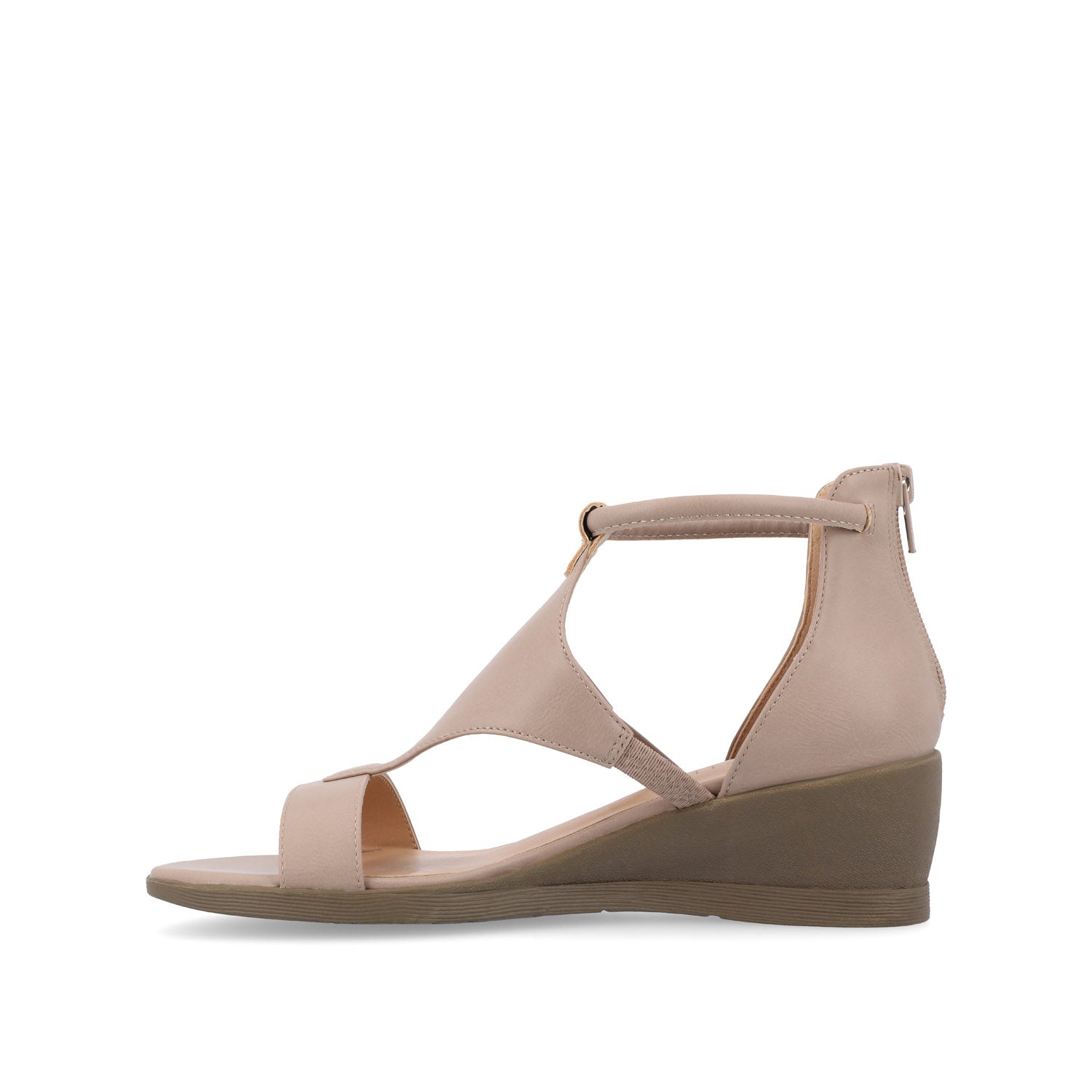 TRAYLE WEDGE GLADIATOR SANDALS IN WIDE - Taupe PU