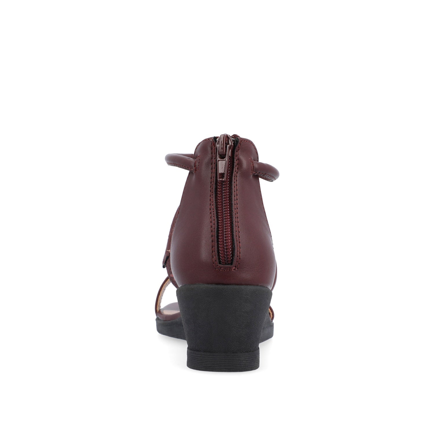 TRAYLE WEDGE GLADIATOR SANDALS IN WIDE - Wine PU