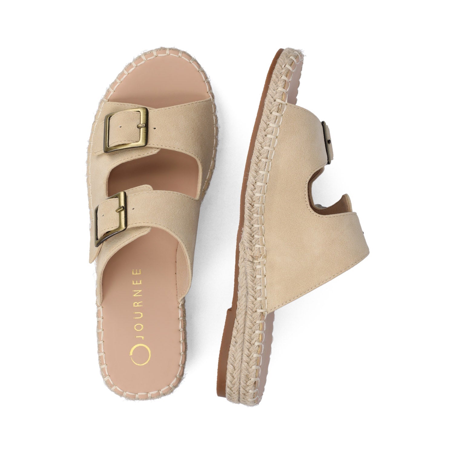 TRESAH ESPADRILLE SANDALS - Beige
