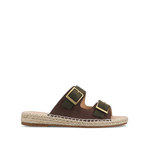 TRESAH ESPADRILLE SANDALS - Olive
