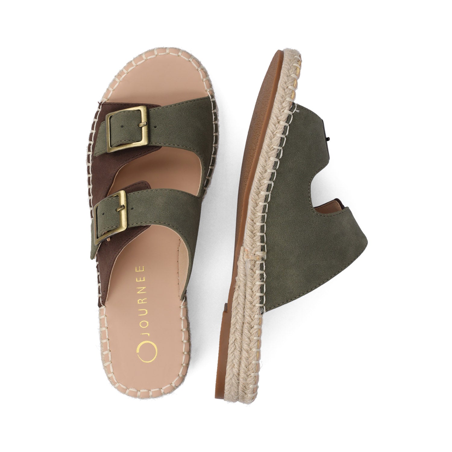 TRESAH ESPADRILLE SANDALS - Olive