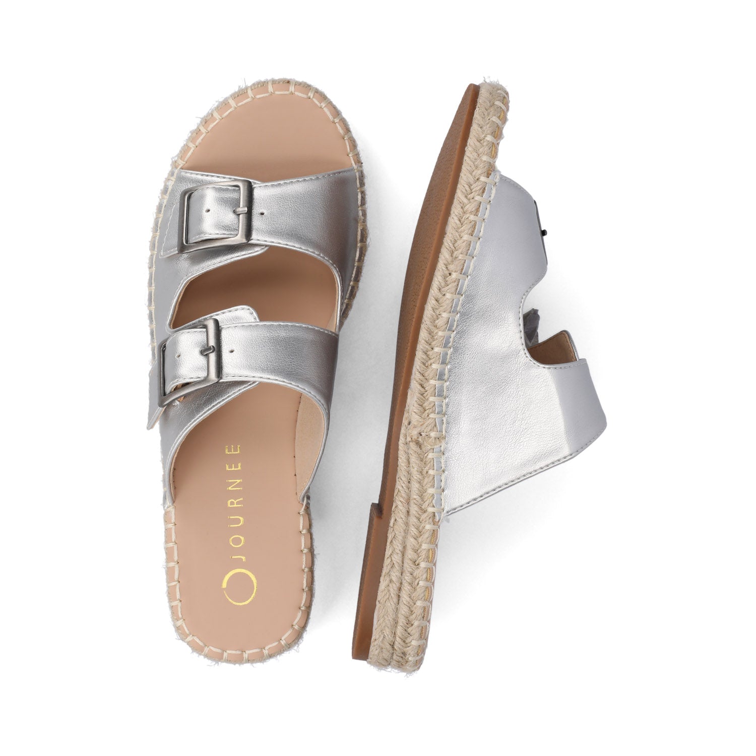 TRESAH ESPADRILLE SANDALS - Silver PU