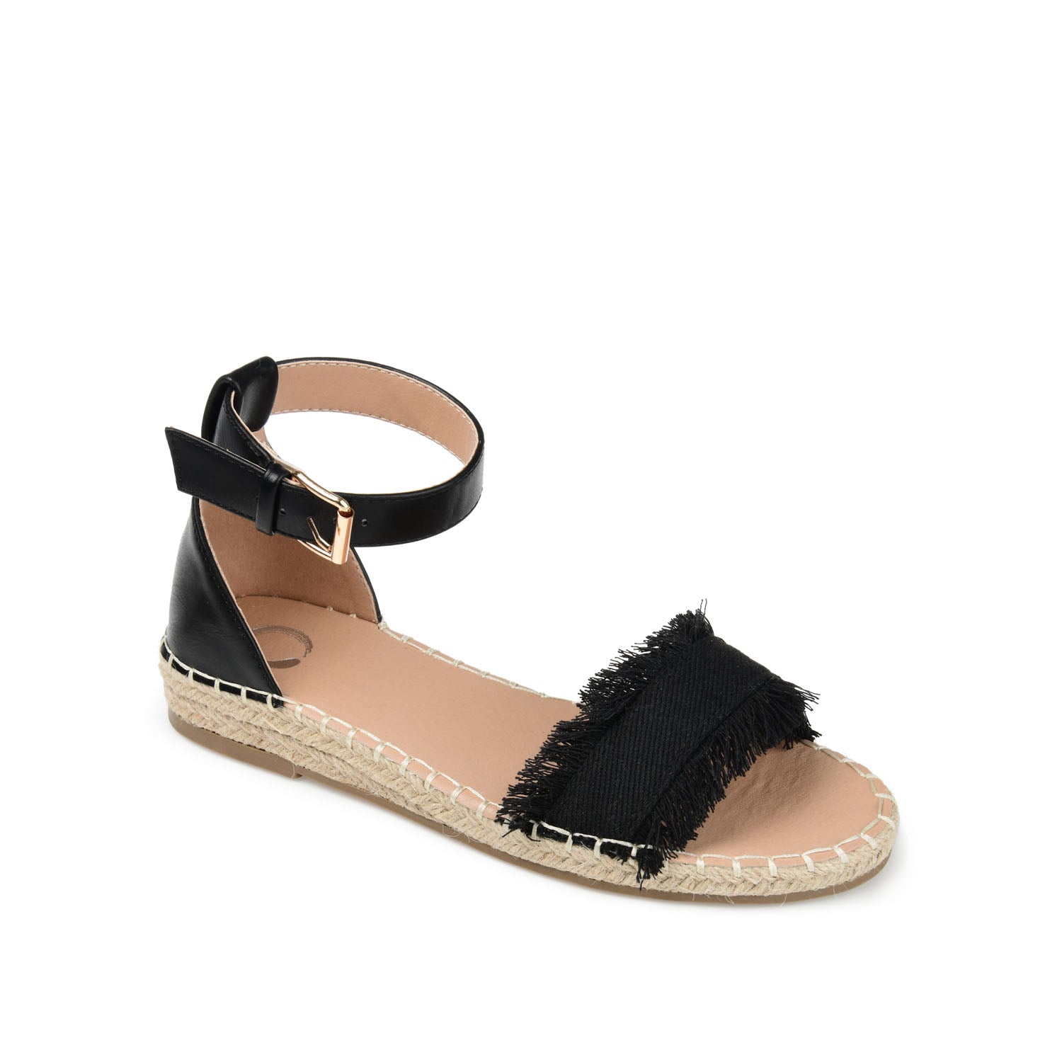 TRISTEEN ESPADRILLE SANDALS IN FABRIC - Black