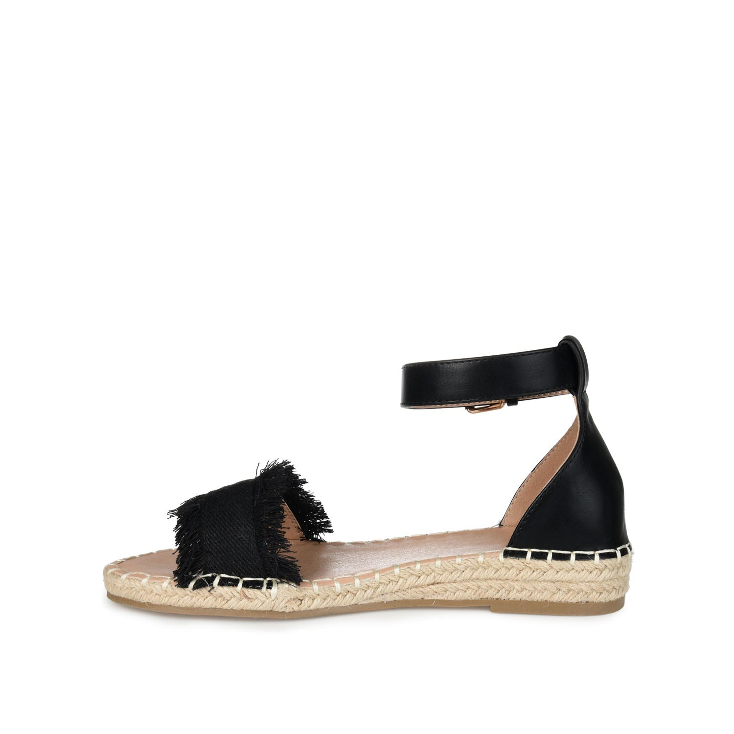 TRISTEEN ESPADRILLE SANDALS IN FABRIC - Black