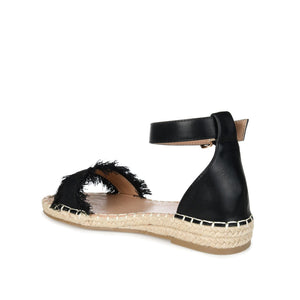 TRISTEEN ESPADRILLE SANDALS IN FABRIC - Black