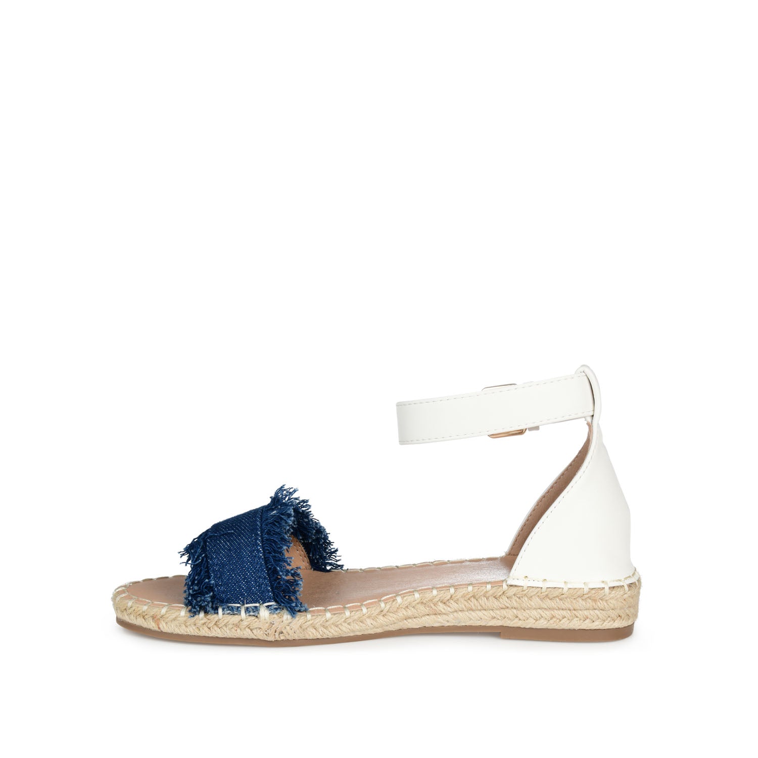 TRISTEEN ESPADRILLE SANDALS IN FABRIC - Dark Denim