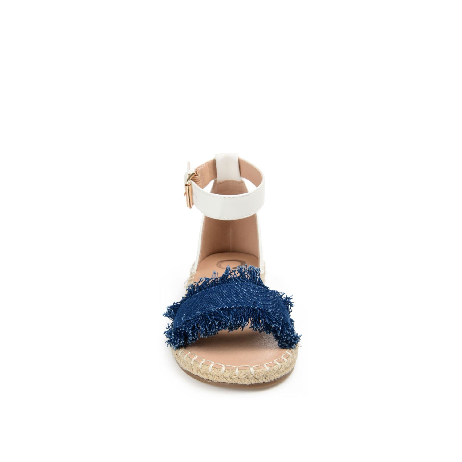 TRISTEEN ESPADRILLE SANDALS IN FABRIC - Dark Denim