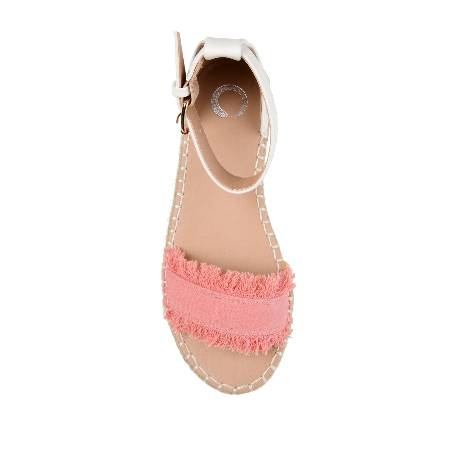 TRISTEEN ESPADRILLE SANDALS IN FABRIC - Coral