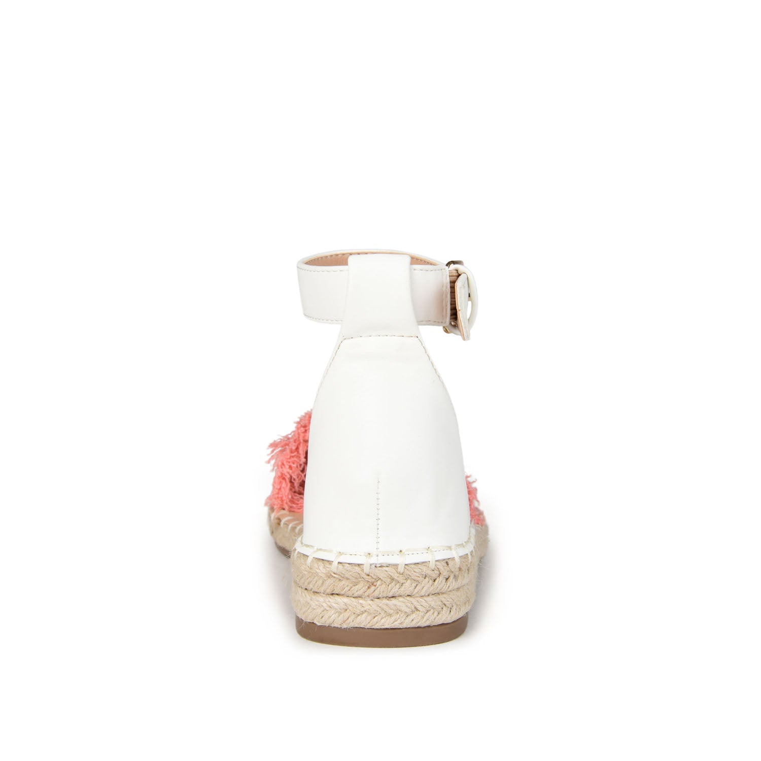 TRISTEEN ESPADRILLE SANDALS IN FABRIC - Coral