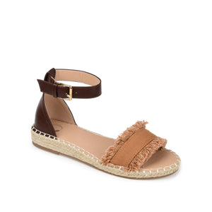 TRISTEEN ESPADRILLE SANDALS IN FABRIC - Tan