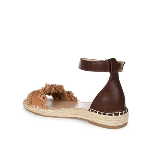 TRISTEEN ESPADRILLE SANDALS IN FABRIC - Tan
