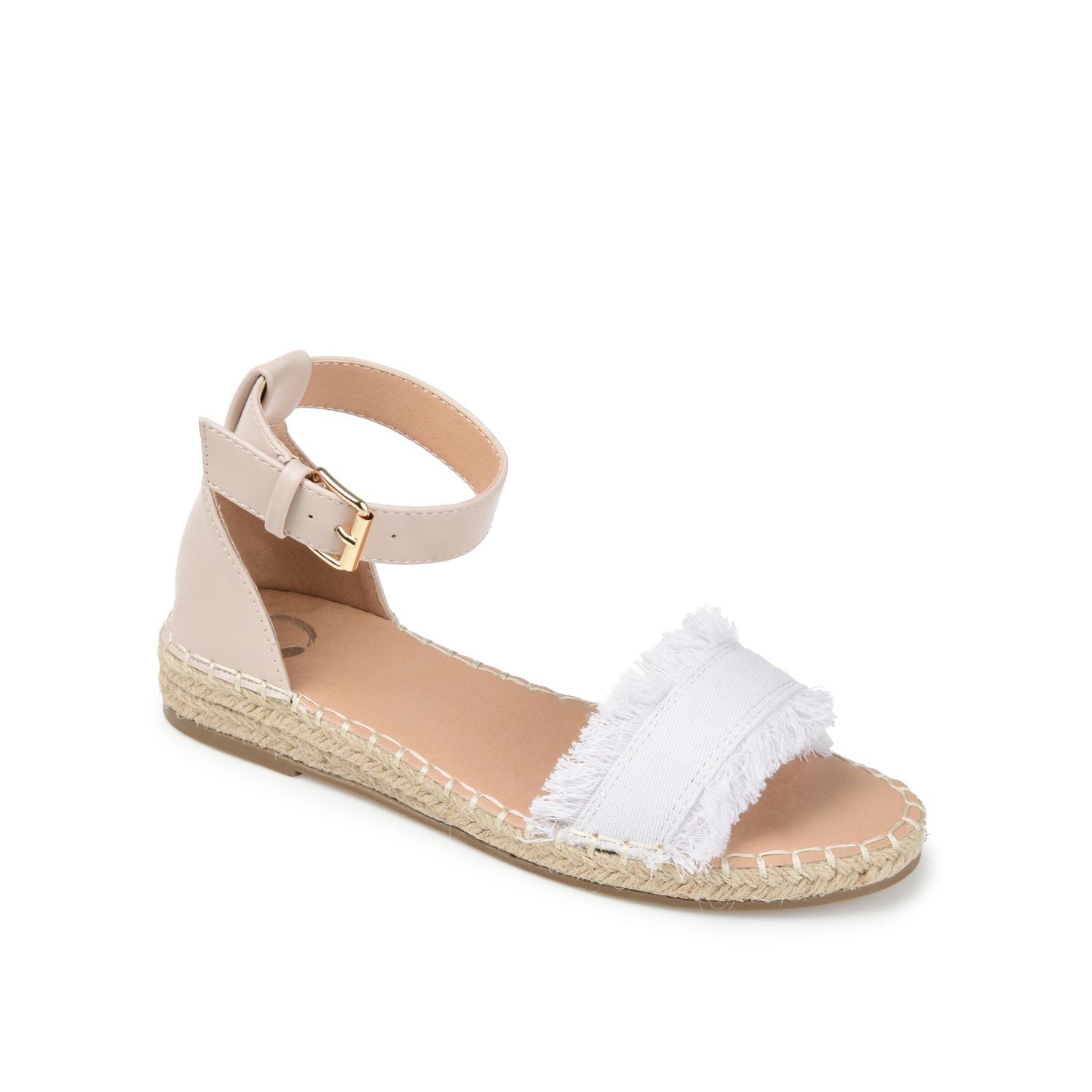 TRISTEEN ESPADRILLE SANDALS IN FABRIC - White