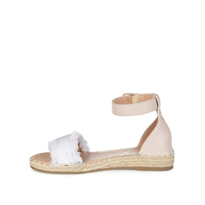 TRISTEEN ESPADRILLE SANDALS IN FABRIC - White