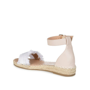 TRISTEEN ESPADRILLE SANDALS IN FABRIC - White