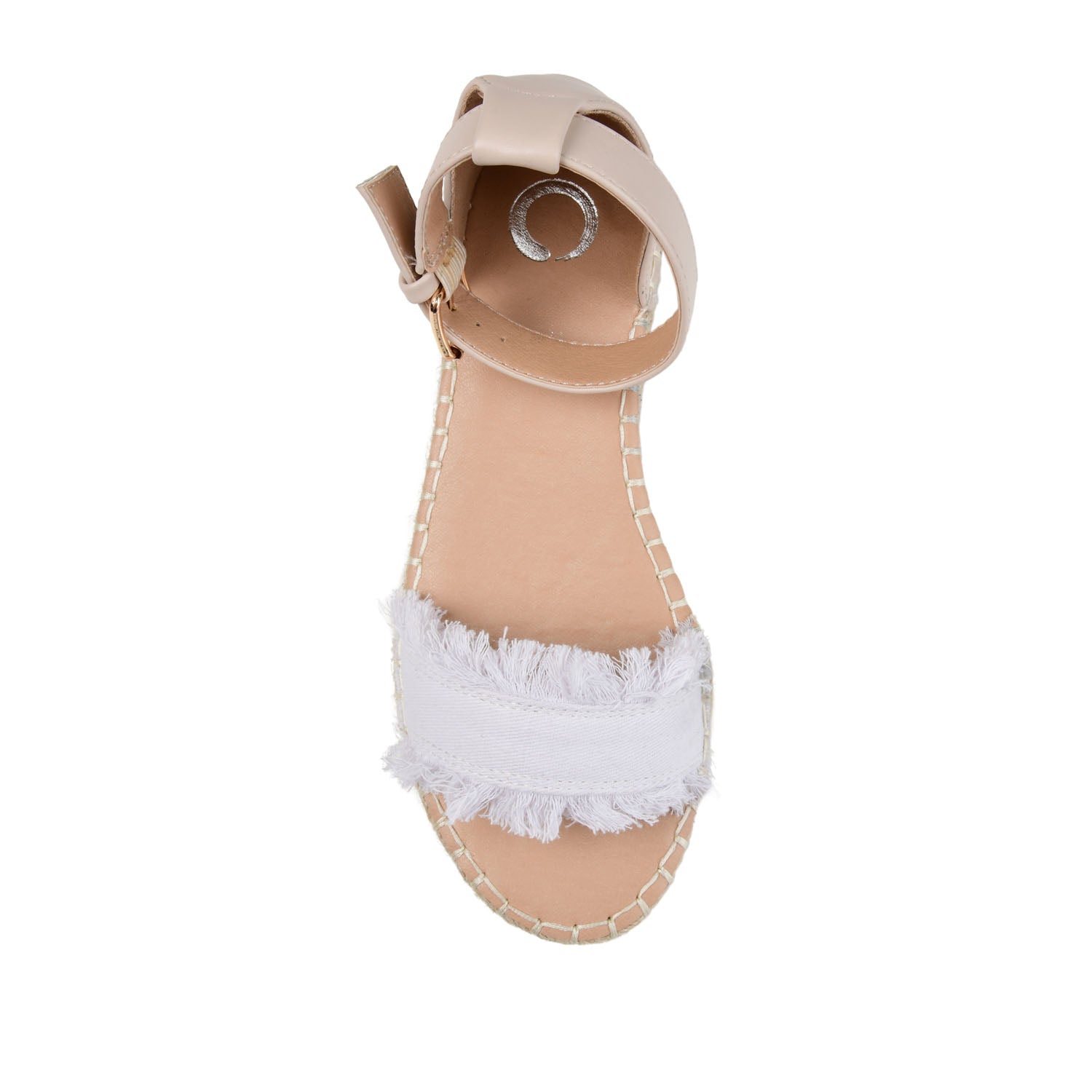 TRISTEEN ESPADRILLE SANDALS IN FABRIC - White