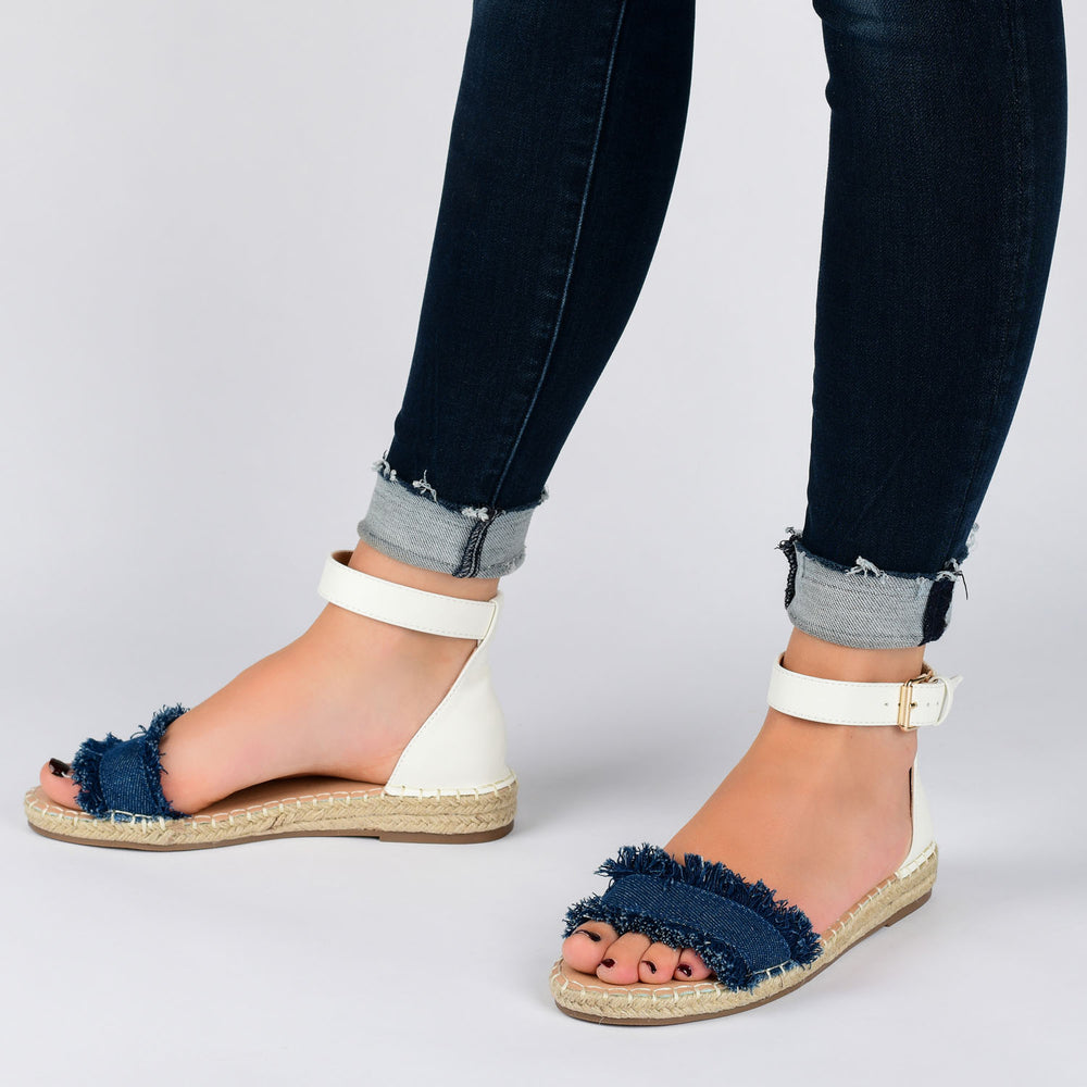 TRISTEEN ESPADRILLE SANDALS IN FABRIC