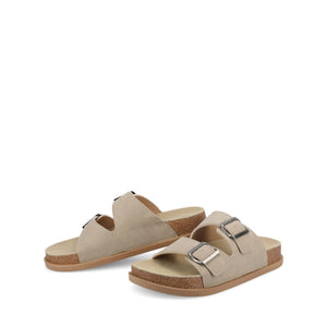 TULA SLIDE SANDAL - Taupe