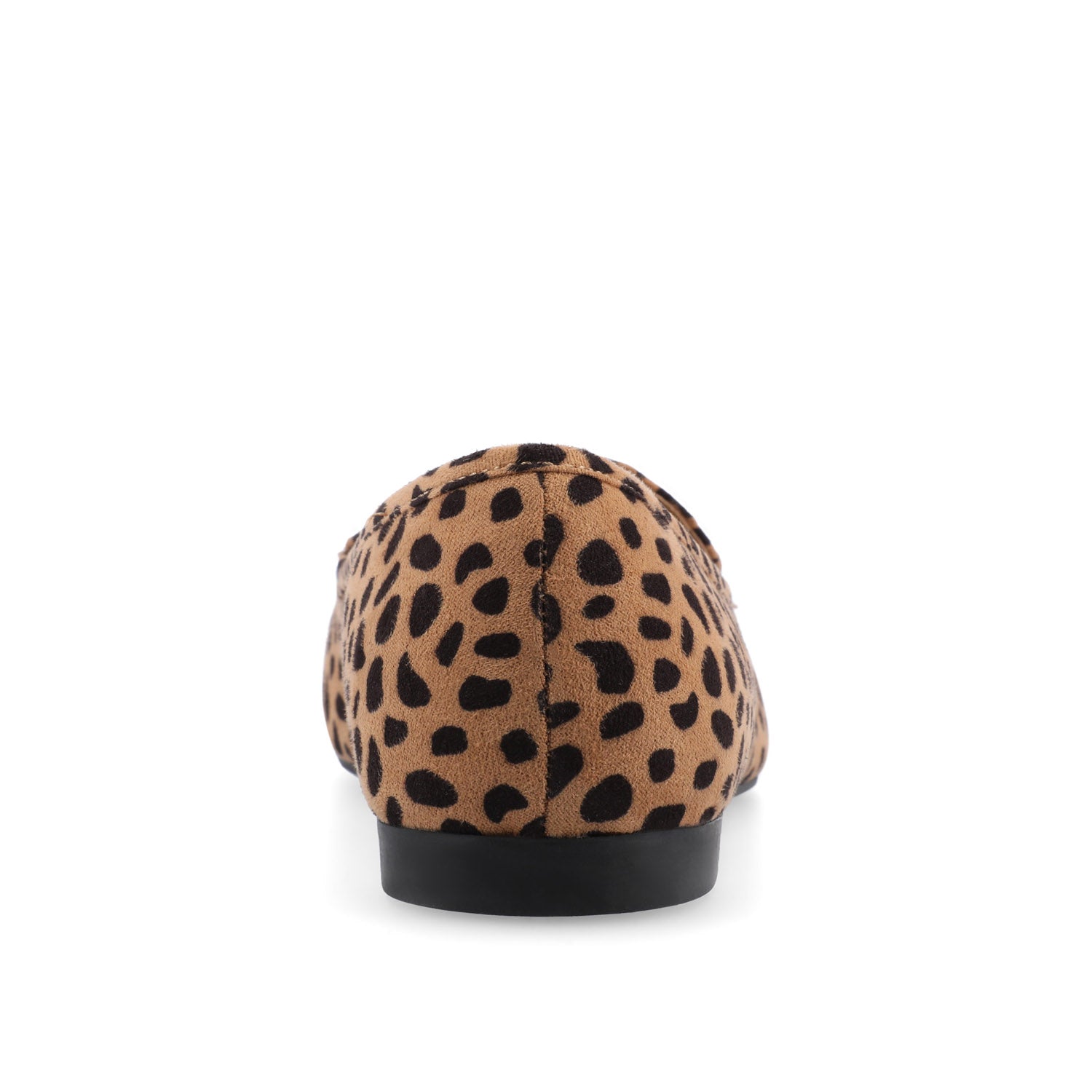 TULLIE SLIP-ON LOAFER FLATS IN FAUX SUEDE - Cheetah Faux Suede
