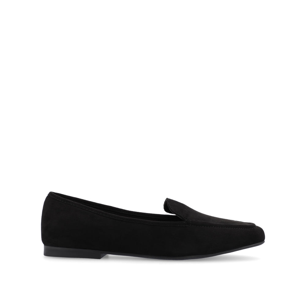 TULLIE SLIP-ON LOAFER FLATS IN FAUX SUEDE