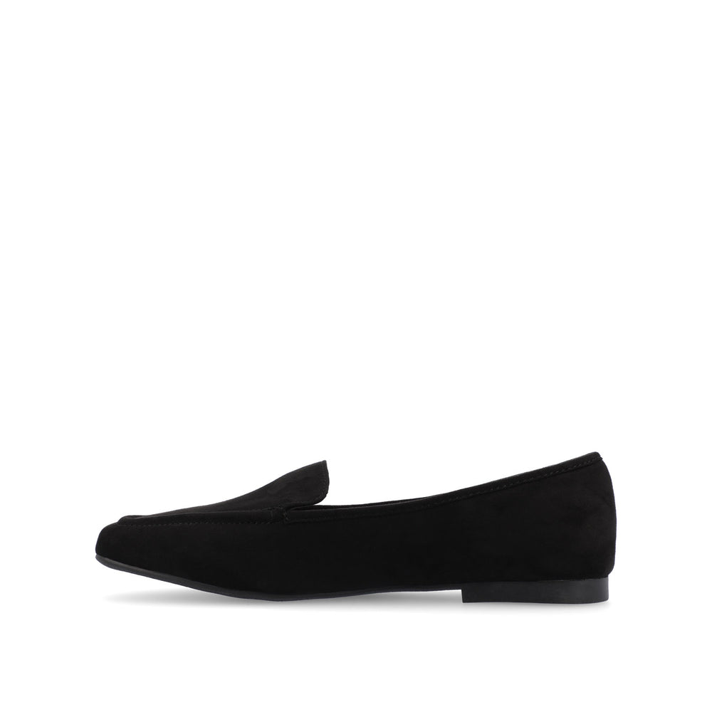 TULLIE SLIP-ON LOAFER FLATS IN FAUX SUEDE