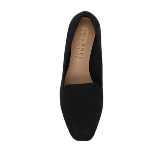 TULLIE SLIP-ON LOAFER FLATS IN FAUX SUEDE