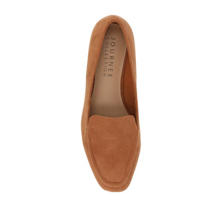 TULLIE SLIP-ON LOAFER FLATS IN FAUX SUEDE